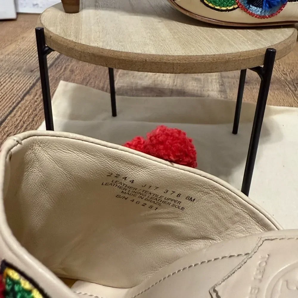 Tory Burch Ellis Embroidered Mules